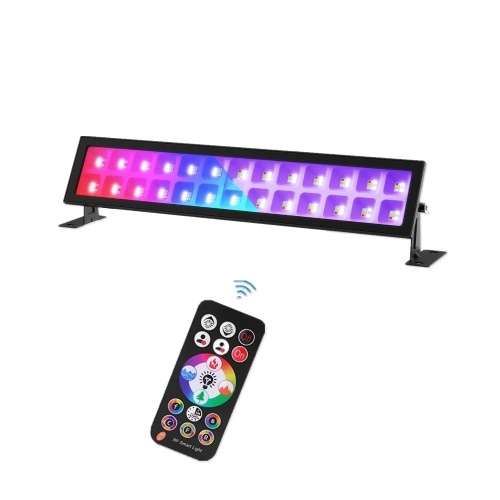 

48 Вт 72 светодиода RGB свет УФ-черный свет Настенный светильник УФ-свет для мытья баров Сценические светильники для галереи, церкви, свадьбы, дня рождения, сценического освещения