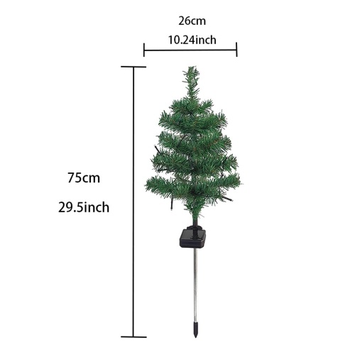 Solar-powered Christmas Tree Lights Christmas Ambient Lights LED Colorful Lights for Garden Yard Patio