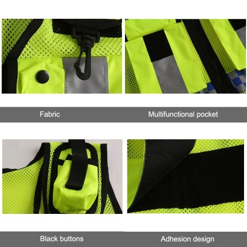 

High Visibility Reflective Men Women Breathable Safety Vest