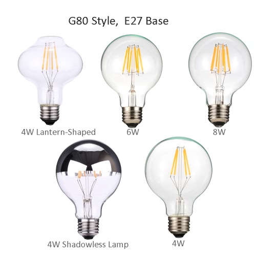 

4W G80 Фонарь-Shaped светодиодные лампы накаливания Свет AC220-240V Основание E27 Урожай ретро отдыха Фестиваль украшения Теплый белый