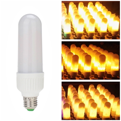 

LED Fire Effect Light Bulb E26 Base Always Bright/Flame Flickering/ Breathing Mode SMD2835 Creative Decorative Atmosphere Lamp for Party Holiday Birthday Gift
