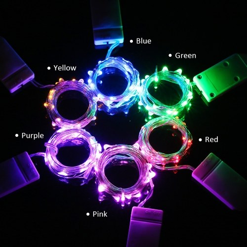 

LED Fairy Starry Copper Wire String Battery Operated Powered IP65 Water Resistance Extra Flexible Bendable Light Strip