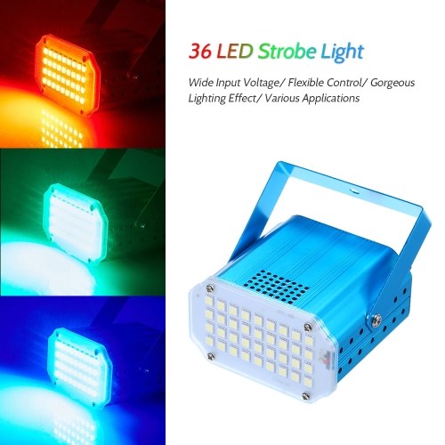 

AC110-240V 10W 36 LEDs Mini Strobe Light Stage Lamp