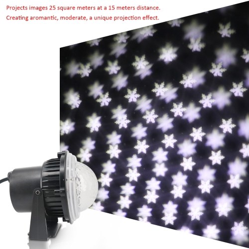 

AC85V-240V 5W LEDs Mini Projector Light LEDs Snow Falling Snowflake Stage Lamp