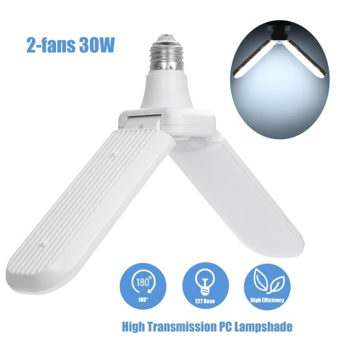 

AC 85-265V Foldable Fan Blade Bulb E27 2/3/4/5 Fans Ceiling Garage Lights
