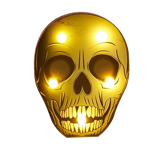 

LEDs Skull Bone Design Night Light Desk Beside Lamp 2*AA Batterys Powered Operated (Batteries Not Provided) Warm White for Halloween Festival Home Party Decoration Deco Theme Restaurant Gift Present