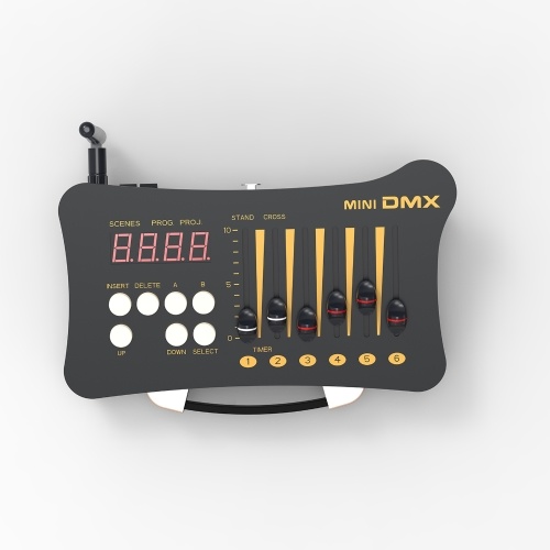 DMX512 Wireless Controller Stage DJ Lighting Controller with 4pcs Charging Receiver For DJ Band Bar Bar House Party Wedding 