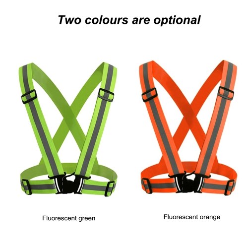

Reflective Vest with High Visibility Bands Tape