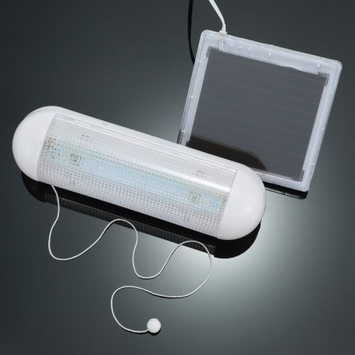 

Lixada 5 LED Ultra Bright Outdoor Solar Powered Wall Light Shed Garage Corridor Lamp with Pull Cord Rope Switch