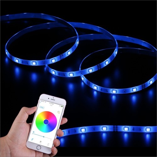 SingHong 300cm 90LEDs RGB BTライトストリップスマートフォンアプリコントロール