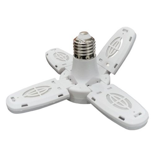 

LED B22-E27-Bulb Mini Foldable Four-Leaf Angle Adjustable Colorful Chandelier Folding Lamp 3000K(Warm White) 28w