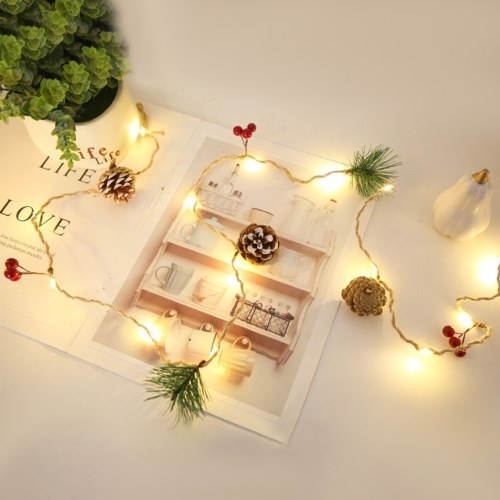 

LED Copper Wire Lights Pinecone Light String Pine Needle Decoration Small Mulberry Creative Decorative Lights