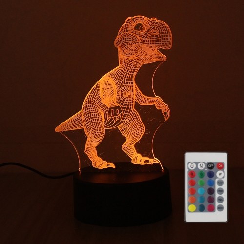 

DC4.5V 5W 3D 10 LEDs RGB Night Light with Remote Control