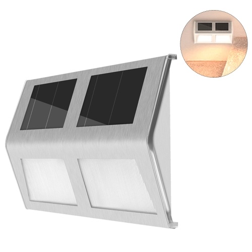 Solar Powered Stair Lights Wall Lamp Solar Step Light