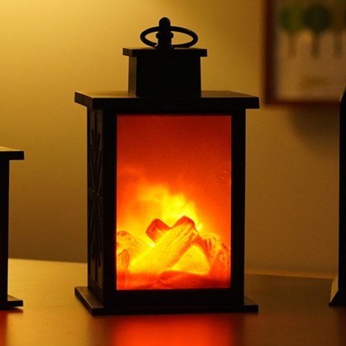 

LEDs Fireplace Lamp Light Decorative Lantern Lighting Realistic Moving Flameing Effect Light