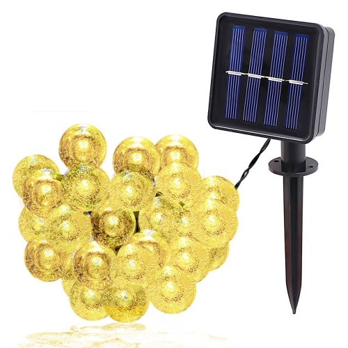 

Solar 1.8CM Bubble Bulb Lamp String IPX4 2/8 Lighting Modes 5/6.5/7/9.5/12/22M 20/30/50/100/200LED