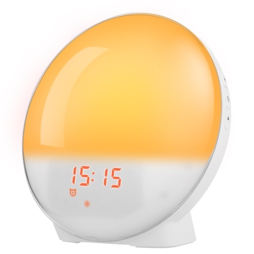 Wake Up Light Sunrise Alarm Clock 12 Colors Bedside Night Light with Sunrise/Sunset Simulation