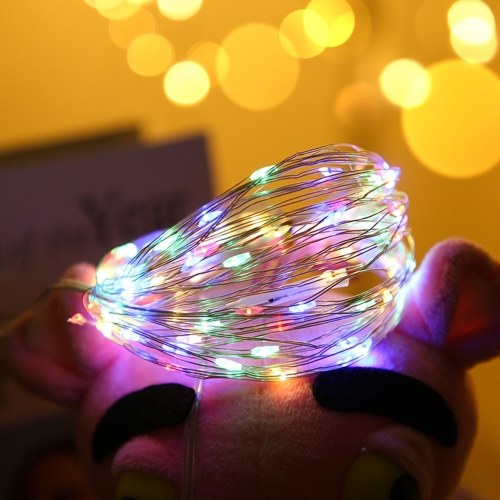 

5m Multi-color USB String Light with Battery Box Constant Bright 50 Lamp Beads Copper Wire Romantic Decoration