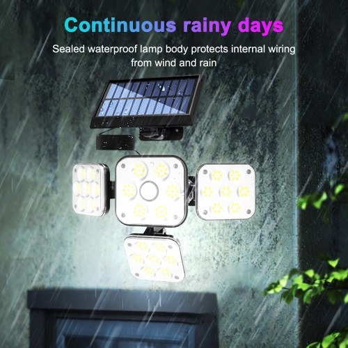 Outdoor Solar Wall Lamp Outdoor Human Body Sensor Lamp Intelligent Light Control Outdoor Garden Yard Lamp 