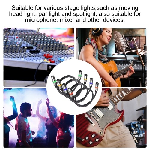 4PCS 1.2M XLR Cable Set Canon Male to Female Audio Output Input Cable KTV Audio Microphone XLR Microphone Cable 
