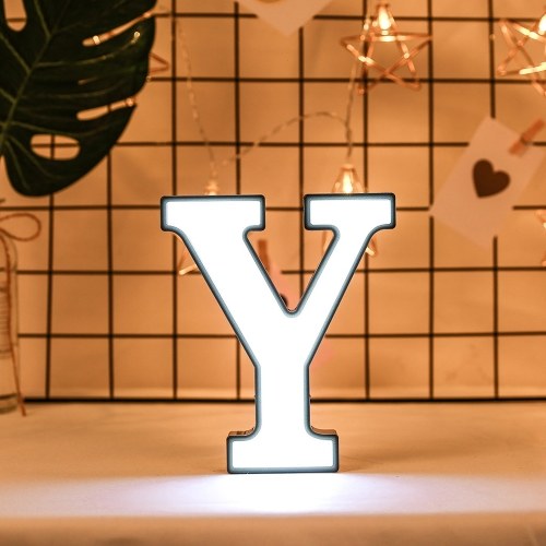 

Белый Letter-Shape Lamp Home Club Открытый Крытый Партия Свадебные Украшения