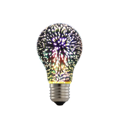 6W E27 LED 3D Colorful ST64 Filament Fireworks Light Bulb