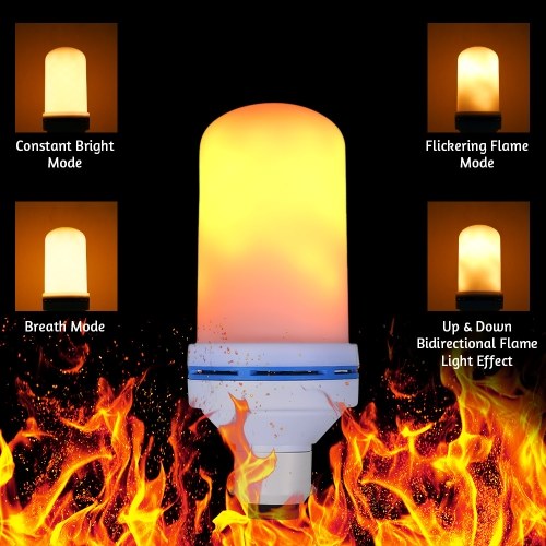 

AC220V 7W 108 LED Flame Flickering Effect Прожекторная лампа с USB-зарядным портом