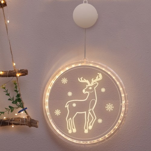 Christmas Hanging Light Indoor Outdoor Festival Party Window Wall Decoration Waterproof Led Lamp