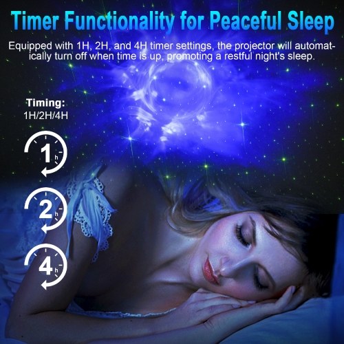 Star Projector Galaxy Night Light Starry Nebula Ceiling LED Lamp 15 Light Effects with Remote Control