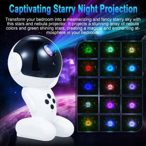 Star Projector Galaxy Night Light Starry Nebula Ceiling LED Lamp 15 Light Effects with Remote Control