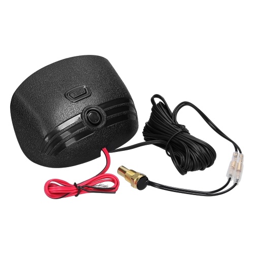 2 in 1 Universal Car Digital Gauge Water Temperature Voltage Gauge Voltmeter 9-36V with 1/8NPT Sensor Fahrenheit/℉  Display for Car Truck SUV RV 