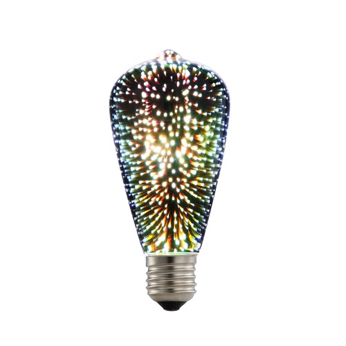 Lampe décoratives colorées 3D ampoule LED