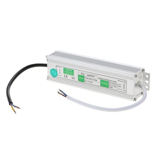 12V impermeable IP67 LED Switching transformador de fuente de alimentación para la instalación de interior y al aire libre