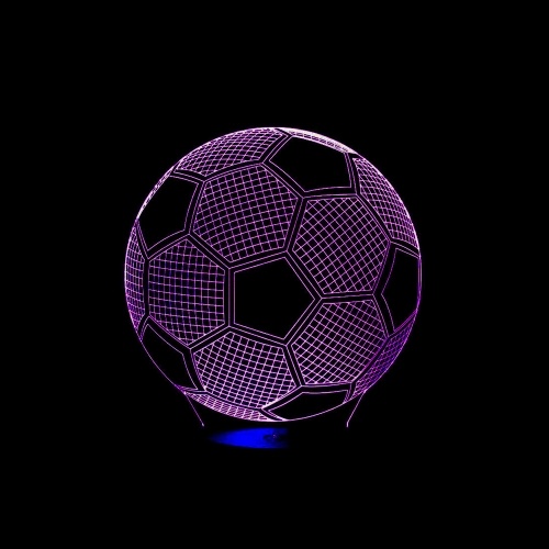 3D Football Soccer Illusion Lamp LED Night Light for Bedroom Living Room Home Decoration Kids Gifts