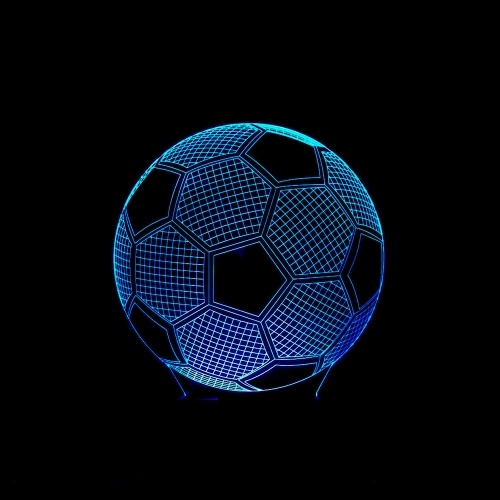 3D Fußball Fußball Illusion Lampe LED Nachtlicht für Schlafzimmer Wohnzimmer Dekoration Kinder Geschenke