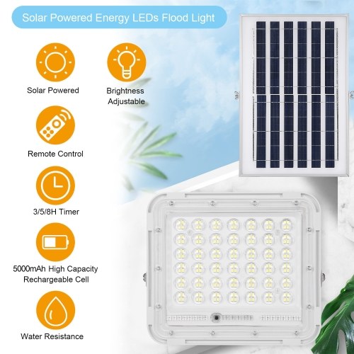 50W Solar Powered LED Lights Outdoor Solar Lamp 