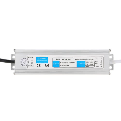 

24V Waterproof IP67 LED Switching Power Supply Transformer for Indoor and Outdoor Installation