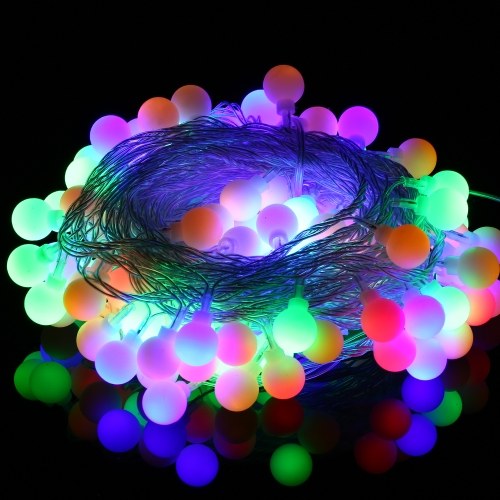 

AC200-240V EU 10M Colorful LED Globe String Lights