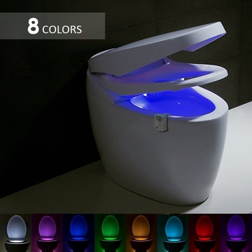 

8 Colors Led Nightlight Motion Sensor Toilet Light Human Body Induction Lamp Bathroom Night Light
