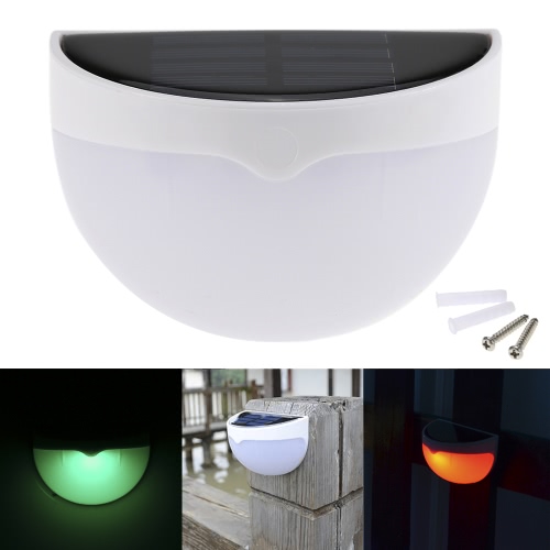 

RGB Solar Powered Outdoor Wall Lamp Light Control Battery Included