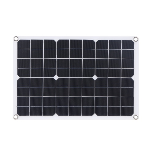 

30W D C 9V/18V Flexible Solar Panel with 50A L-ED Display Controller Kit Set with USB/ Type C Interface & Car C-harger 10/20/30/40/50A Solar C-harge Controller IP65 Water Resistance for Home Car Boat Indoor Outdoor Use Portable