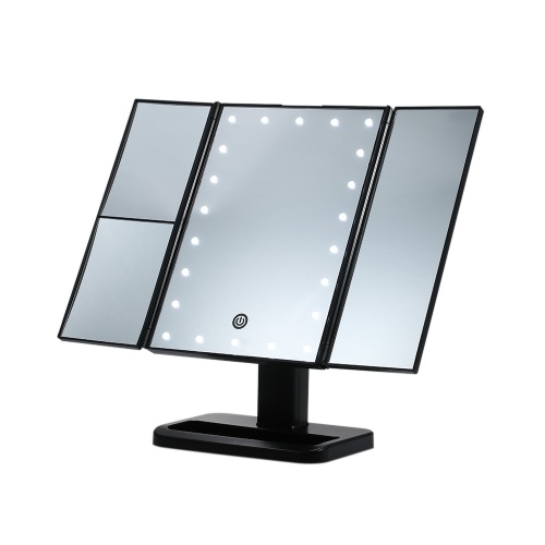 

USB / Аккумуляторная Tri-Folded LED Зеркало для макияжа
