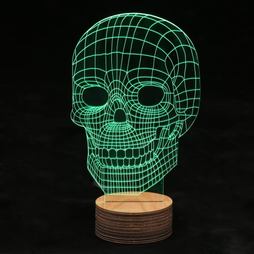 

3D оптическая Illusion LED Night Light Таблица Пульт дистанционного управления Кабель USB Настольная лампа День святого Валентина