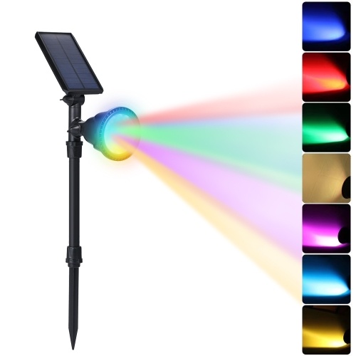 

3.7V 6W 18 LEDs Solar Powered Spot Lawn Lamp Wall Light
