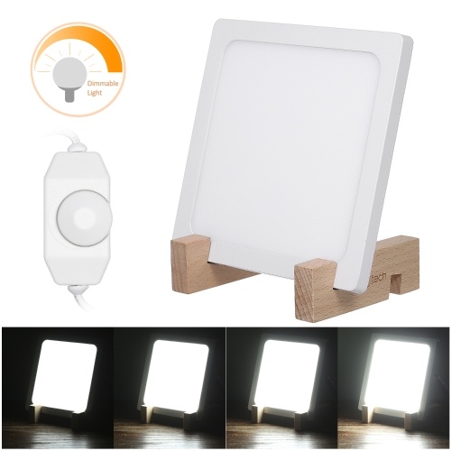 

5W Happy Energy Light Natural Sunlight Simulation Portable Daylight Dimmable Light 10000 Lux Adjustable with Wooden Stand