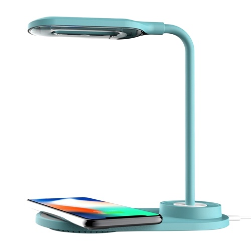 Lampada da scrivania a LED con porta di ricarica USB ricaricabile con caricabatterie wireless