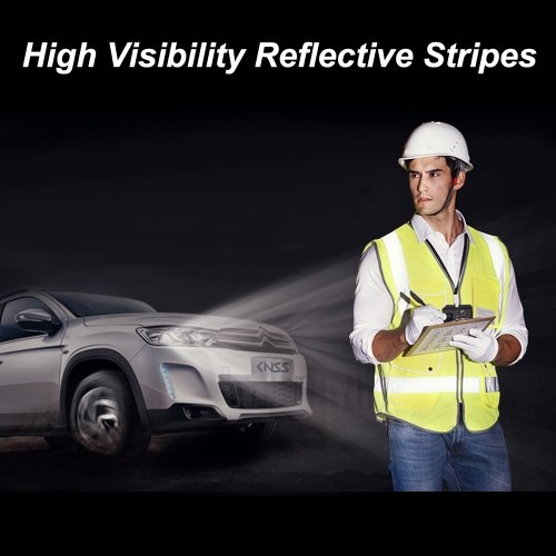 

Reflective Vest High Visibility Unisex Workwear Night Riding Running Reflective Safety Warning Vest