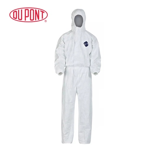 

DU PONT Protective Coverall Safety Clothing Anti Static Hooded Suit Anti Particles/Chemical Splash M/L/XL/XXL