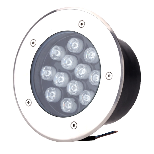 12W LED Outdoor Ground Garden Path Floor Underground Buried Yard Lamp Spot Landscape Light IP67 Waterproof AC 85-265V