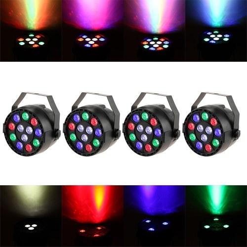 Lixada DMX-512 RGBW LED High Power Stage PAR Light 